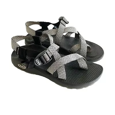 Chaco Womens Z Cloud 2 Excite B+W Noir Outdoor Hiking Strappy Sandals Size 8 • $29