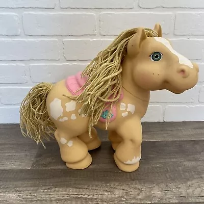 Vintage 1992 Cabbage Patch Kids CPK Pony Crimp N Curl Tan Horse • $24.99
