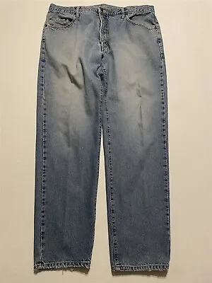 VTG Edwin International 40 X 32 Made In Japan Distressed Light Wash Denim Jeans • $31.83