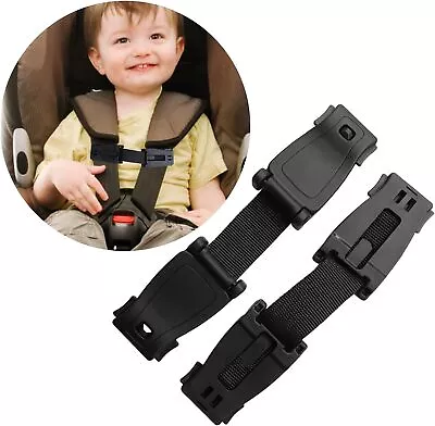 ALLWYOU 2Pcs Car Seat Belt Clip Anti Escape Car Seat Strap Car Seat Safety Cl • £8.04