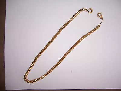 Vintage MMA (Metropolitan Museum Of Art) Gold Beaded Necklace • $39.99