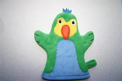 Bath Wash Mitt Flannel Hand Puppet  POLLY PARROT Face Cloth Shower Time Gift  • £2.99