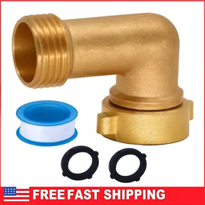 LOT Garden Hose Elbow Connector 90 Degree Brass Hose Elbow 3/4inch Heavy Duty US • $8.99