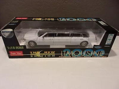 Vtg Sun Star 2000 LIMOUSINE Lincoln 1:18 Scale Diecast The New Millenium Ed NEW • $63.50