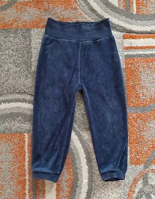 Lupilu Baby Boy Girl Navy Blue Tapered Joggers Jogging Bottoms Pants 12-24 Mnths • £0.99