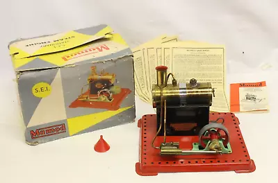 VINTAGE  MAMOD  STATIONARY STEAM ENGINE WITH BOX TOY Tin Toy England -O6 • $39.99