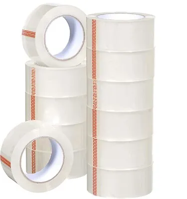 12 Rolls Premium Clear Carton Box Sealing Packing Tape 2.5 Mil Thick 2 X110 Yard • $26.95