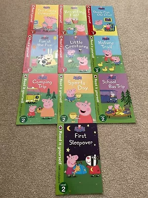 Peppa Pig Read It Yourself With Ladybird Collection 10 Books Set (Level 1-2) • £2