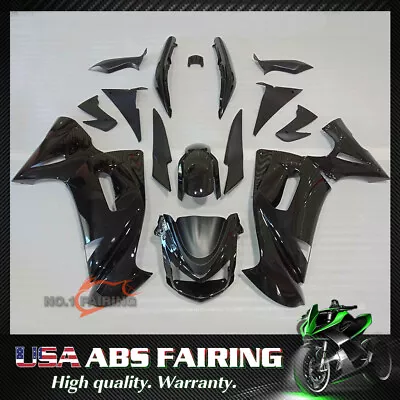 Black Painted Fairing Kit For Kawasaki Ninja 650R 2006-2008 EX650 ABS Body Work • $349.50