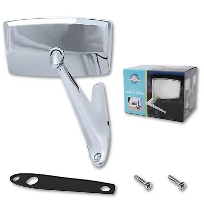 67 68 Ford Mustang Falcon Chrome Outside Exterior Side Right RH Convex Mirror • $44.53