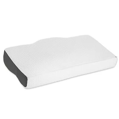 Memory Foam Neck Contour Pillow Firm Orthopaedic Head Support Anti-Bacterial • £8.99