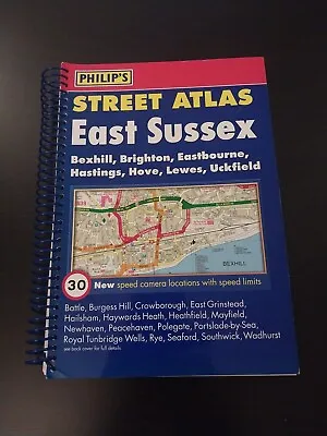 Philip's Street Atlas East Sussex: Spiral Edition By VARIOUS Spiral Bound Book • £17.99