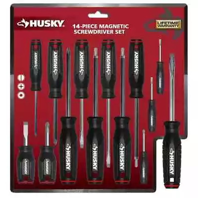 Husky Screwdriver Set With Magnetic Tip (14-Piece) • $18.79