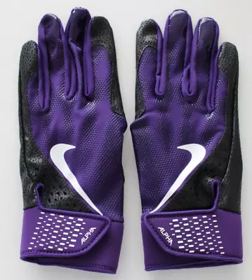 Nike Alpha Batting Gloves Unisex Large Court Purple/Black/White • $32.95