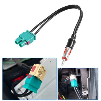 Car Radio Audio Cable Adaptor Antenna Cable Male Double Fakra - Din Male Aerial  • £4.60