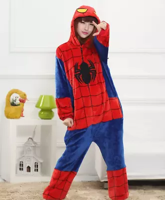 Unisex Adult Pajamas Kigurumi Cosplay Costume Animal Sleepwear Jumpsuit Hot UK • £15.46