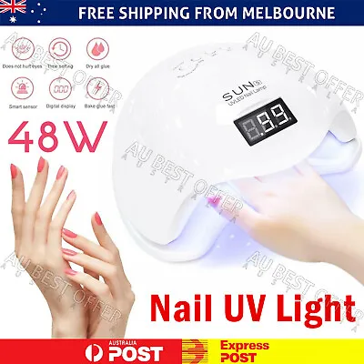 New 48W LED UV Nail Lamp Light Gel Polish Dryer Manicure Art Curing AU Plug AU • $17.96