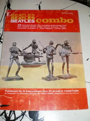 Vintage BEATLES Combo SONG BOOK 32 Songs For 5 Instruments HELP! & More Songbook • $24.98