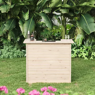 £149.95 • Buy Home Pub Bar Counter Garden Bar Man Cave Indoor Outdoor Micro Pub Reception Desk