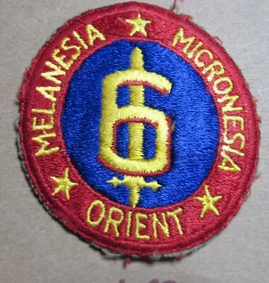 USMC US Marine Corps  Ww2 Vintage Original 6th MARINE DIVISION Patch  Used • $15