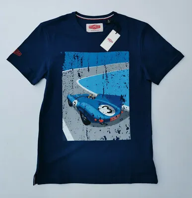 Genuine Jaguar D-Type Le Mans Winner 3 1957 Graphic NAVY T-Shirt 50JLEMANNAVYTEE • £17.99