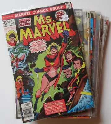 Ms. Marvel Comic Book Lot 16 Issues In Bronze #1-23 Range (with Gaps) Marvel • $39.99