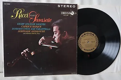 RUGGIERO RICCI Plays SARASATE SPANISH DANCES Violin BROOKS SMITH ED1 US DECCA LP • $35