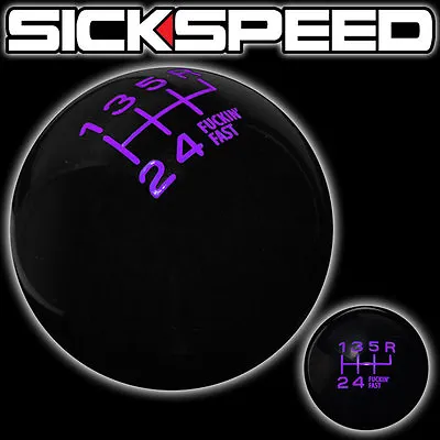 BLACK/PURPLE FING FAST KNOB 6 SPEED SHORT THROW SHIFTER SELECTOR 9/16x18 K34 • $29.88