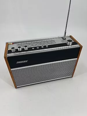 Vintage 1973 Hacker RP72 Sovereign III AM/FM Transistor Radio Working Condition • £50