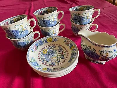 Masons Regency China Six Small Tea Cups Plus Small Milk Jug • £20