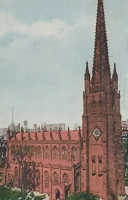 Beautiful Trinity Church In New York City NY Divided Back Vintage Post Card • $11.51
