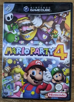 Mario Party 4 (Nintendo GameCube 2003) PAL With Manual • £1.04