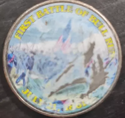 Jfk Half Dollar - Hologram Image Of Battle Of Bull Run - Civil War Memorabilia • £2.67