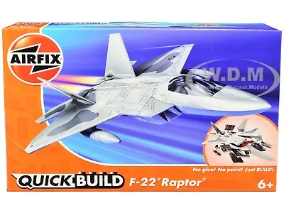 F22 Raptor Plastic Snap Together Model Airplane Kit By Airfix Quickbuild J6005 • $17.99