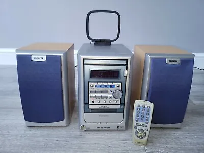 £35 • Buy Aiwa XR-M120 Micro Compact CD - Tuner - Cassette - Stereo System