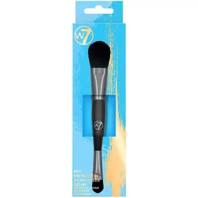 W7 Duo Foundation & Concealer Brush - Precision Makeup Spot Blender Professional • £4.69