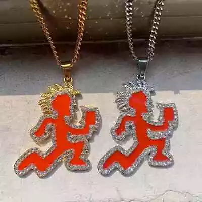 HATCHET MAN RUNNER Iced Cubic Zirconia Pendant 24  Cuban Chain Hip Hop Necklace • $14.99