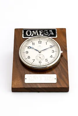 £2266.20 • Buy Extra Fine Omega Table Clock  8 Day's Movement In Pure Art Deco Design 40´s.