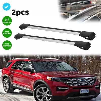 Fit Ford Explorer U625 2020-2023 Roof Rack Cross Bars Silver Carrier Bar  2x • $118