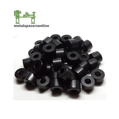 Black Anodized Aluminum Spacer Bushing 3/4  OD X 1/2  ID--Fits M12 Or 1/2  Bolts • $10.72