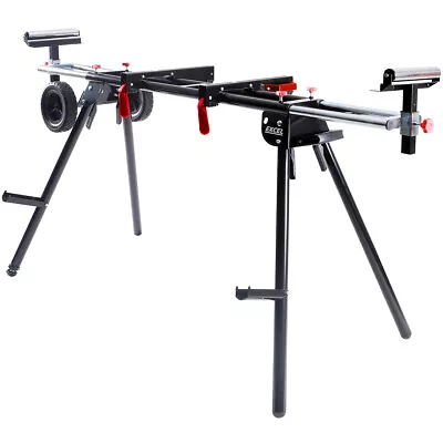 Excel Universal Mitre Saw Stand Folding & Adjustable Legs With Wheels • £79.99