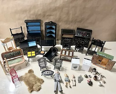 Vintage Dollhouse Furniture & Figure Lot (36): Pleasant Co Erna Meyer +++ Read. • $14.50