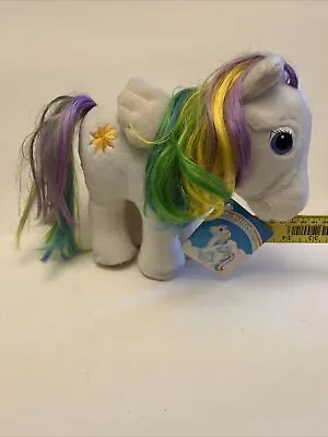 Hasbro Softies My Little Pony STARSHINE Pegasus Plush 1984 Rainbow White W Tag • $65