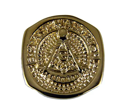 T55 Past Master Rocker Ring Masonic Blue Lodge Mason Noble Square Compass • $24