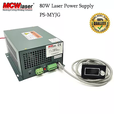 C02 Laser Power Supply MYJG80W For 50W 80WCO2 L Aser Engraver & L Aser Tube • $169