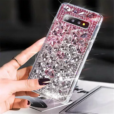 Crystal Diamond Bling Glitter Phone Case For Samsung S20 S21 S22 S23 Ultra Cover • $19.46