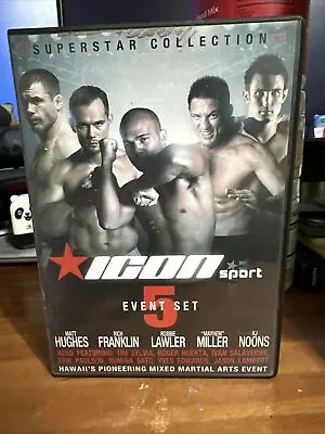 ICON 5 Events Fire In The Cage (2009 2 DVD) Matt Hughes Superbrawl Elite XC • $5.85