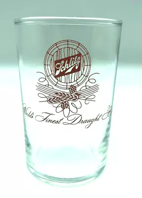 Vintage Schlitz World's Finest Draught Beer Glass Sample Shooter Tavern Barware • $7.50