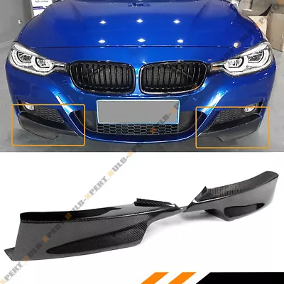 Carbon Fiber Splitter For 2012-2018 Bmw F30 Sedan W/ M-tech M Sport Front Bumper • $112.99