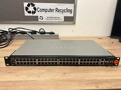 Cisco SG500-52 52 V01 Port Gigabit Stackable Managed Switch #CSW4 • £85